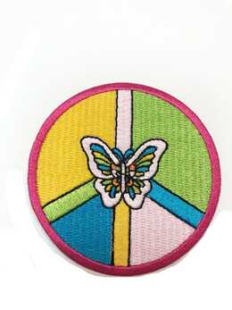 Peace Butterfly Tygmärke