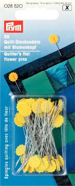PRYM - Quiltnålar platta med blommor 0.60x50 mm 50 st