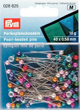 PRYM - Pärlemoknappnålar extra långa 0,58x40 mm