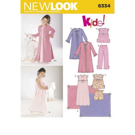 New Look 6334 - Pyjamas - Flicka - Filt