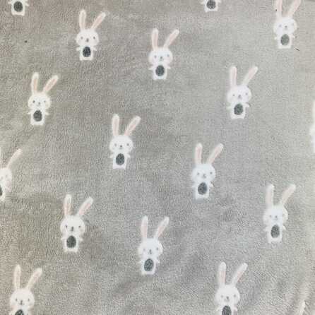 Kaniner grå - Fleece