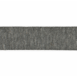 Trikåkantband, färdigvikt - Middle grey melange