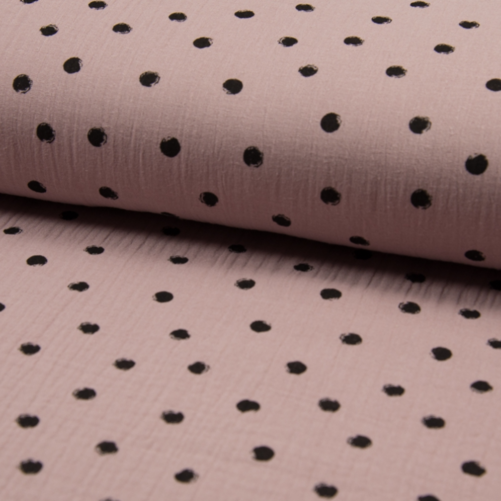 Dots, Dusty pink - Muslin