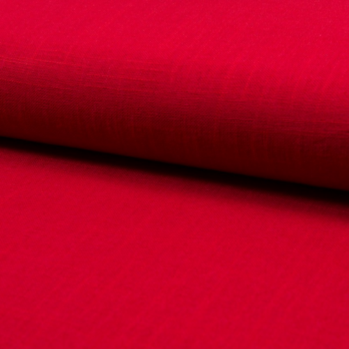 Röd - Tvättat linne/Viskos