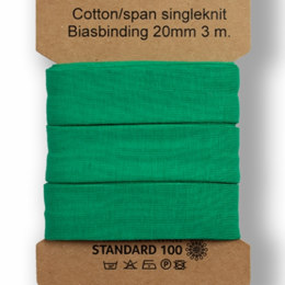 3m trikåkantband, färdigvikt - Bright green