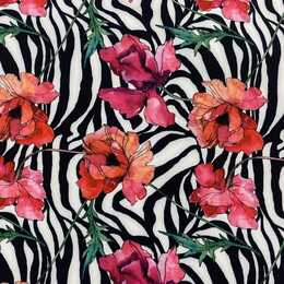 Zebra & blommor - Softshell