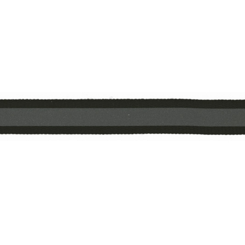 Reflex ripsband, 10mm - Svart