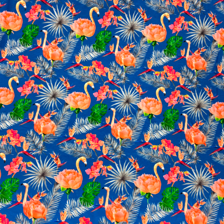 Flamingoros - Trikåtyg