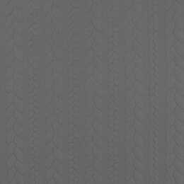 Kabelstickat - Midi grey melange