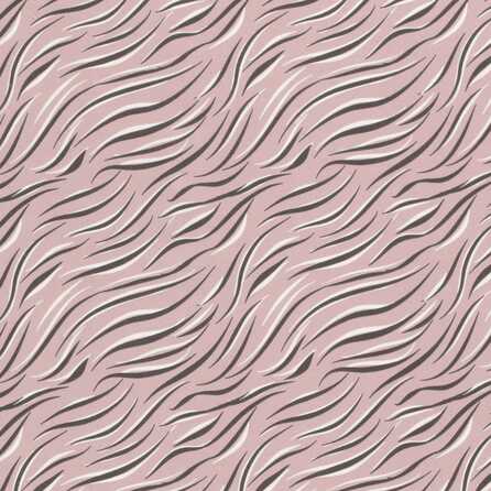 Zebramönster, rosa - Trikåtyg