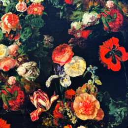 Baroque flowers - Trikåtyg