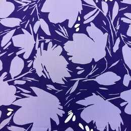 Flower shade, lila - Viscose crepe